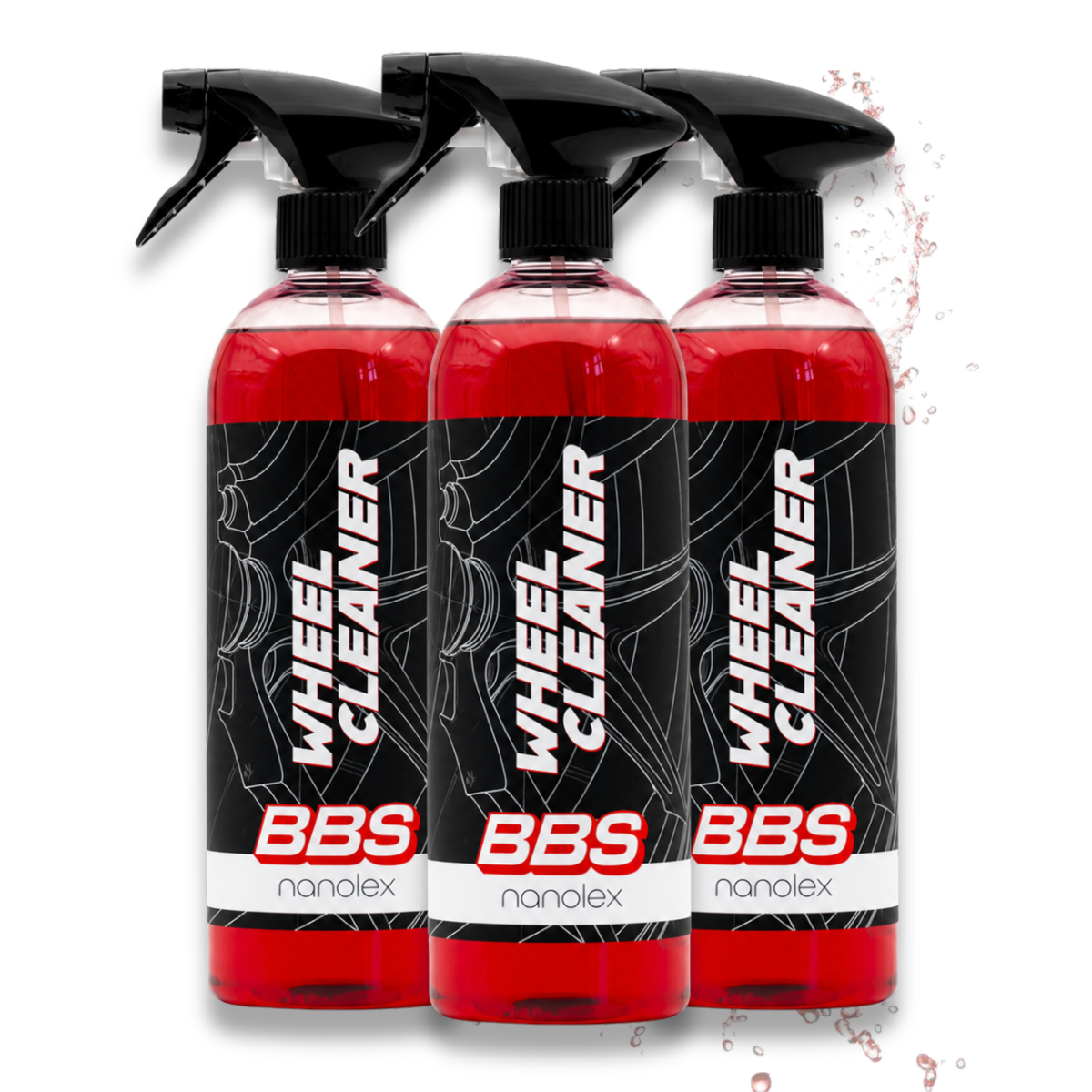 BBS X Nanolex Wheel Cleaner 750ml 3er Set