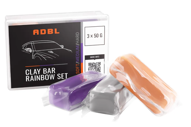 Clay Bar Rainbow 3x50g Reinigungsknete Set