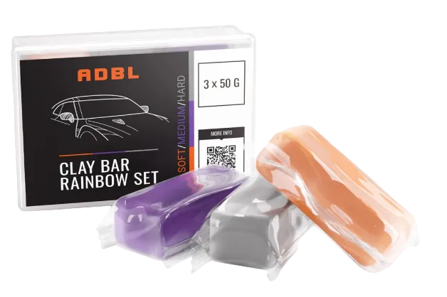 ADBL Clay Bar Rainbow 3x50g Reinigungsknete Set