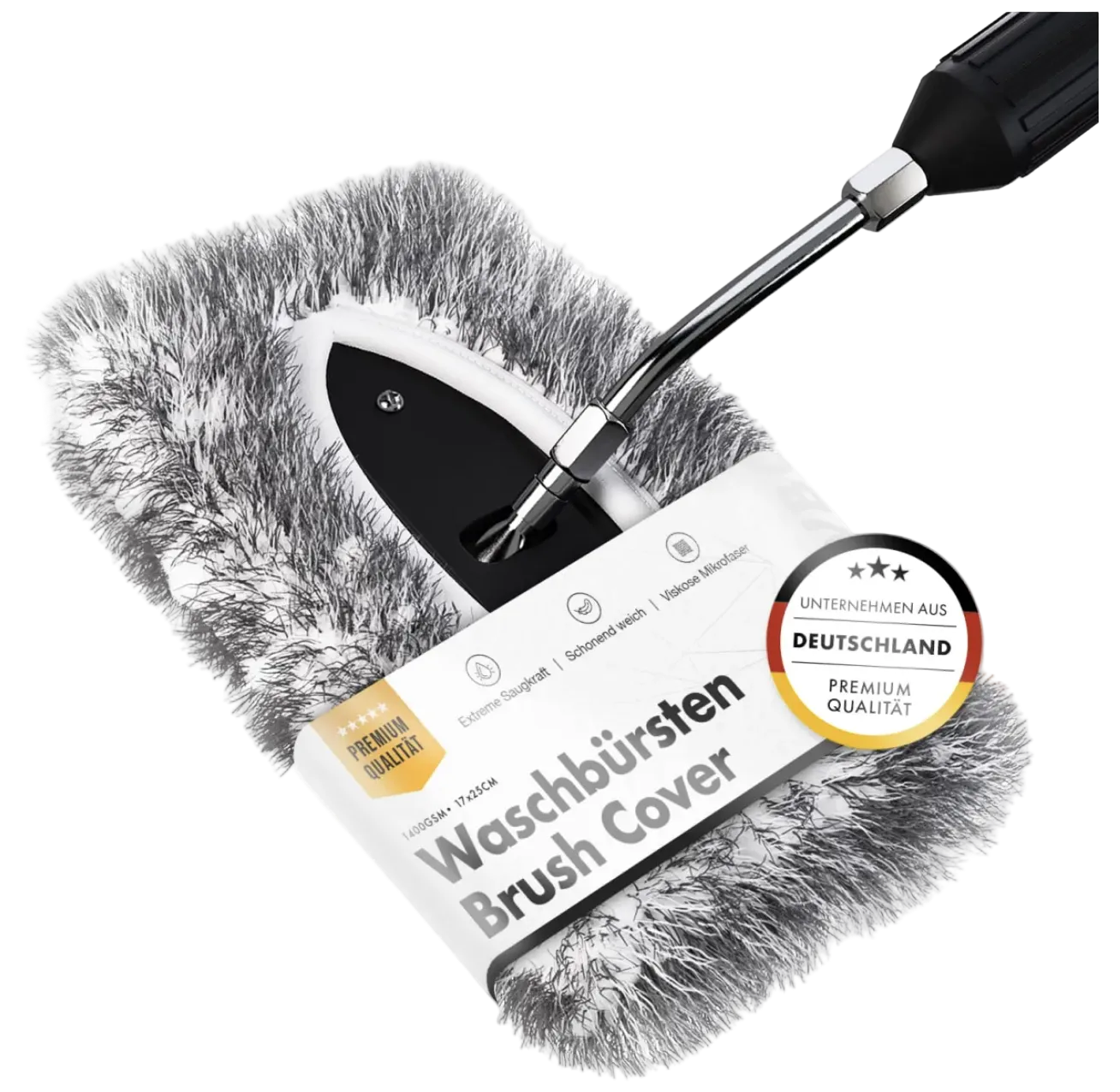 chemicalworkz Wash Brush Cover V2 1400GSM Grau 17×25cm