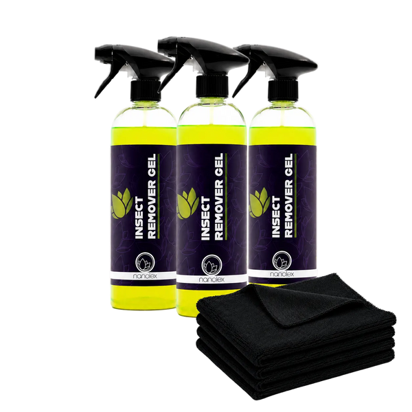 Nanolex Insektenentferner Set — GEL & Mikrofasertücher