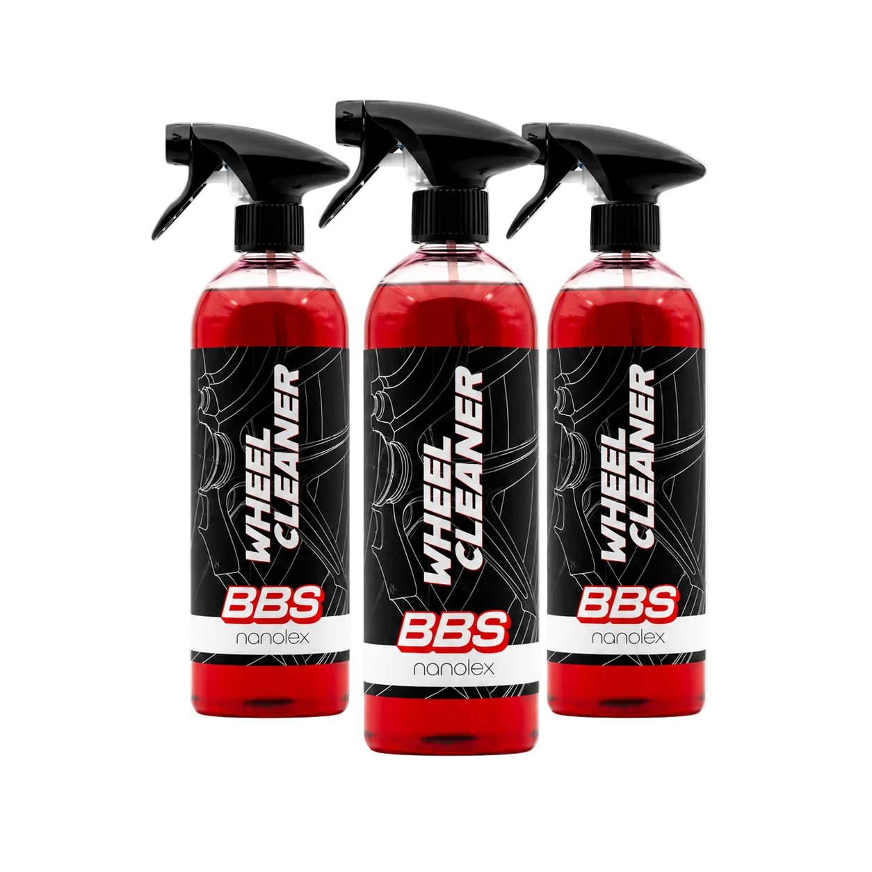 BBS X Nanolex Wheel Cleaner 750ml 3er Set