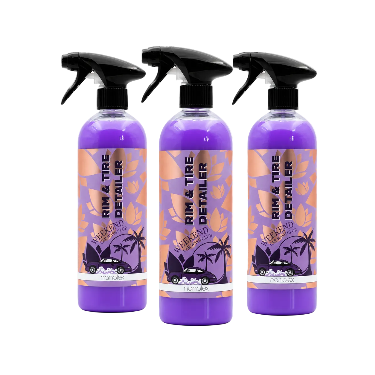 Nanolex WCWC Rim + Tire Detailer 750ml 3er Set
