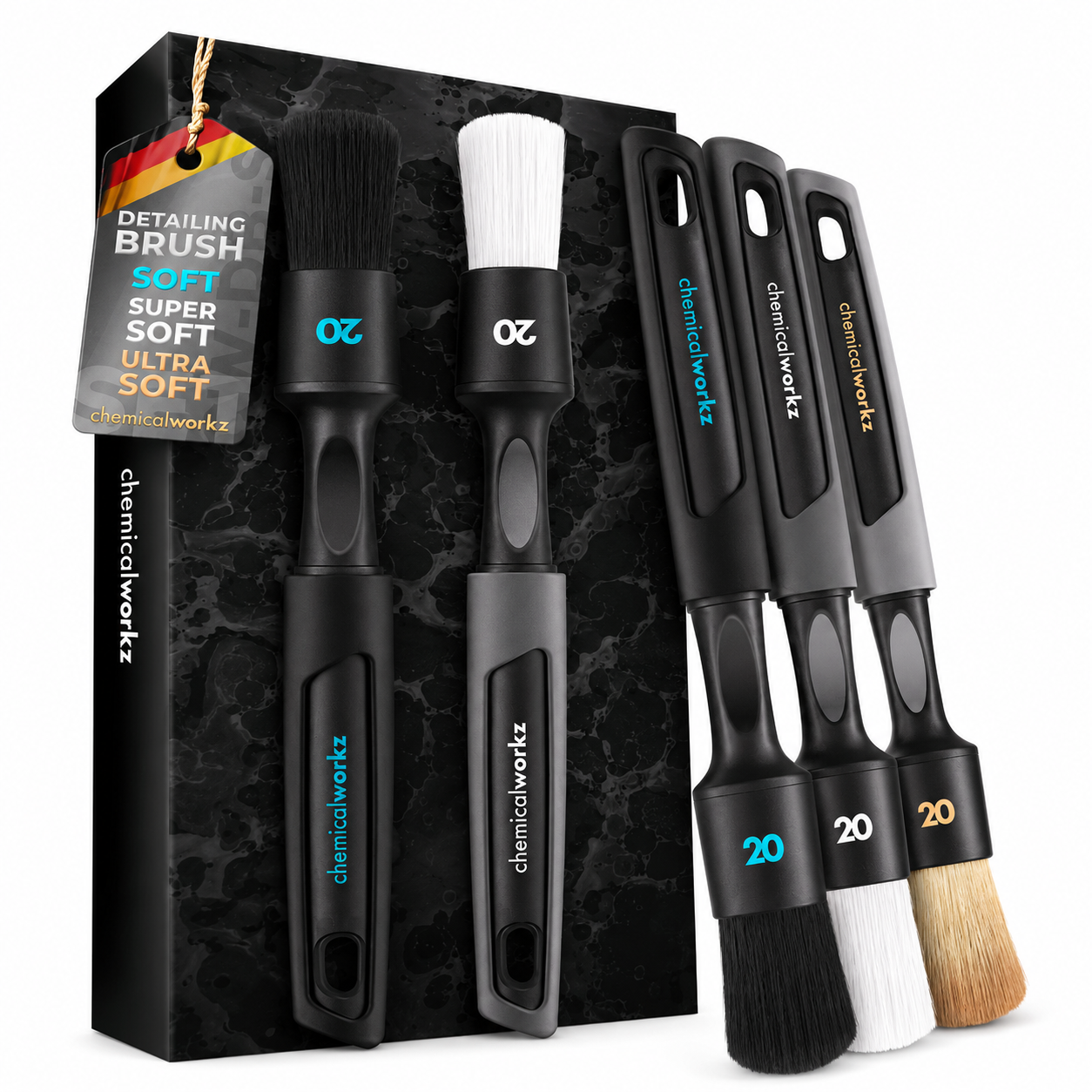 chemicalworkz Detailing Brush Pinsel Set