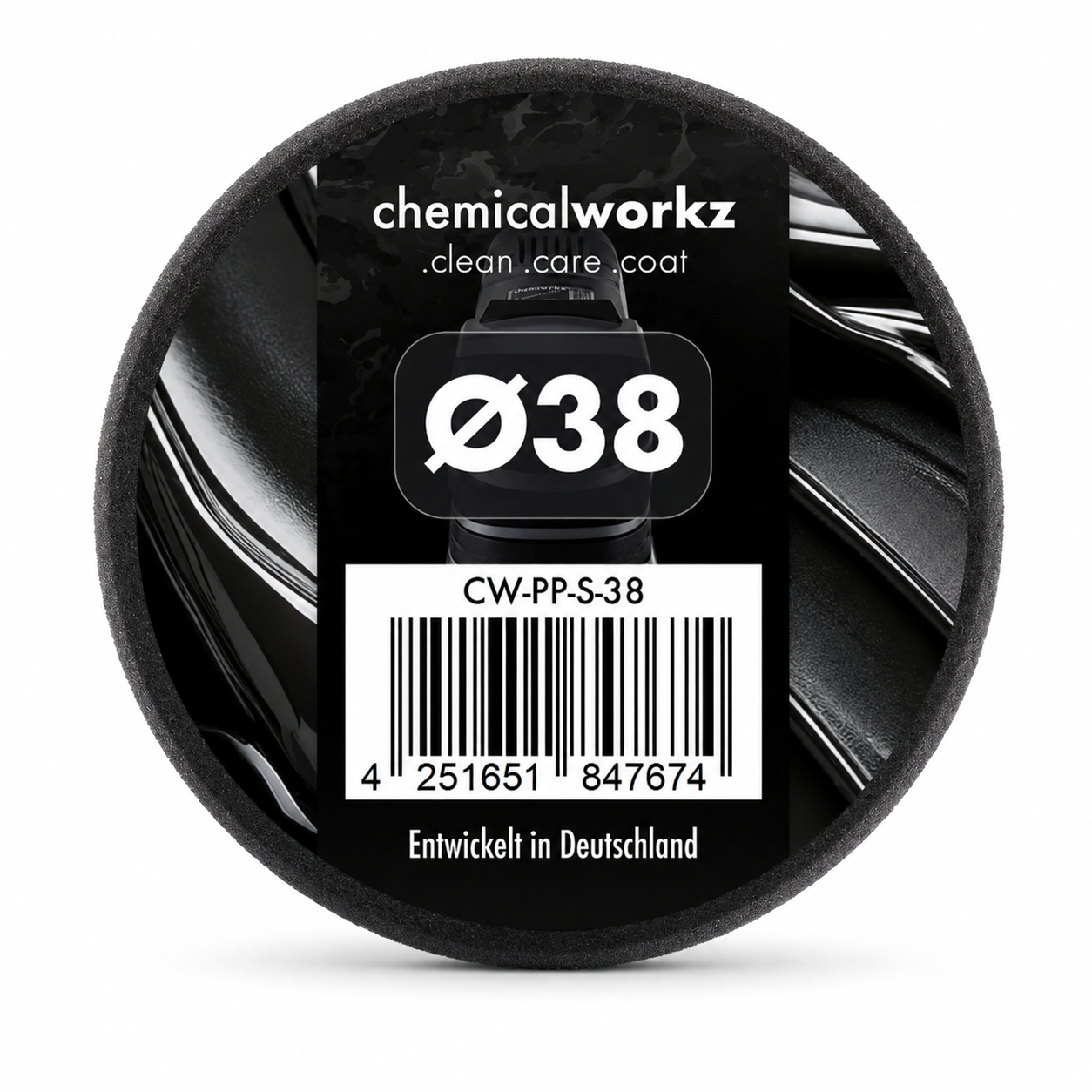 chemicalworkz Fine Finishing Performance Pad 38mm schwarz