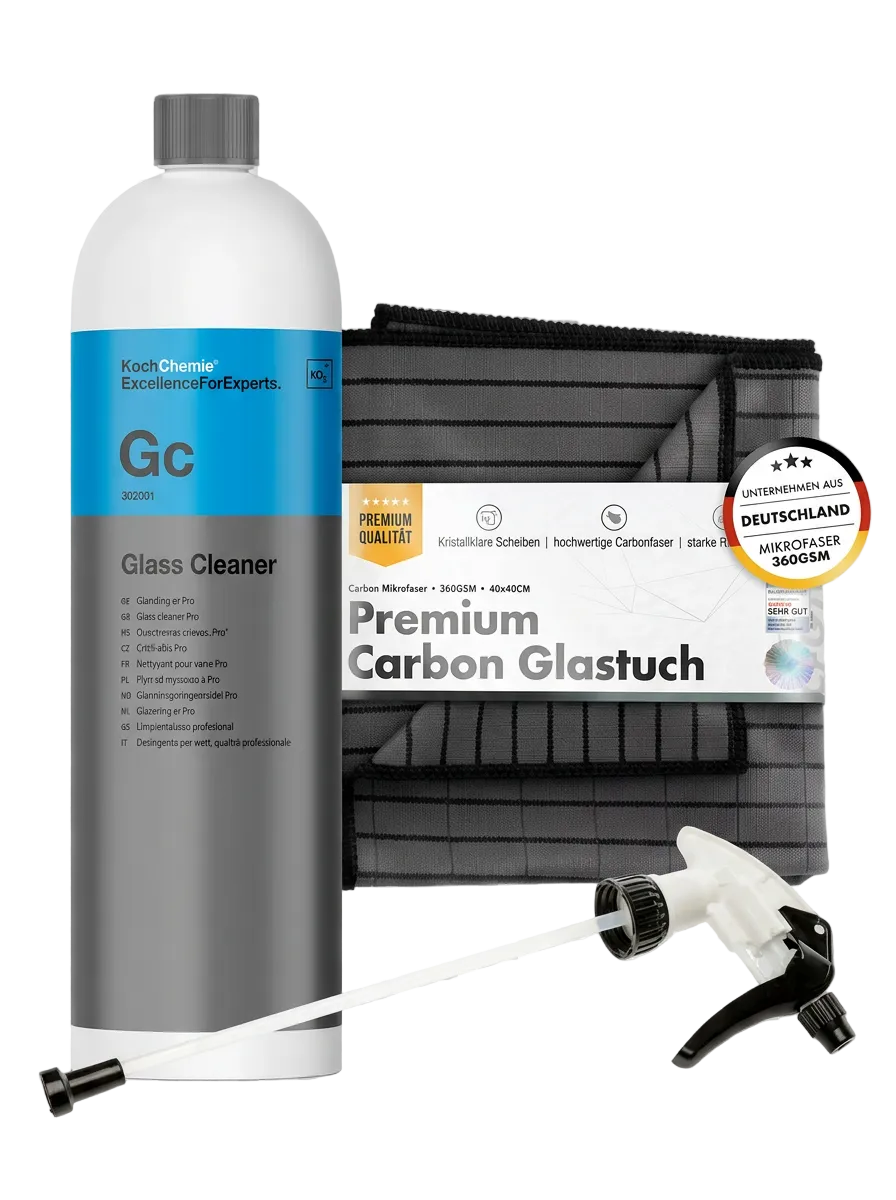 Koch Chemie Scheiben Profi-Set Glasreiniger + Carbon Tuch
