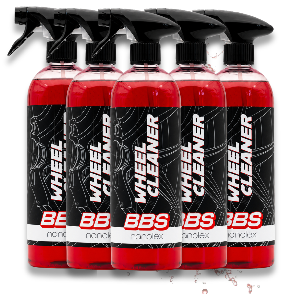 BBS X Nanolex Wheel Cleaner 750ml 5er Set