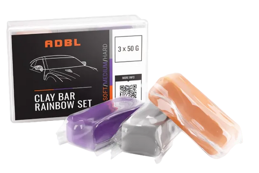 ADBL Clay Bar Rainbow 3x50g Reinigungsknete Set