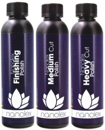 Nanolex Politur 3 Stufen Set – Heavy, Medium & Finishing (250 ml)