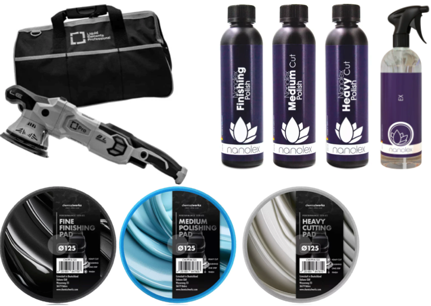 Premium Polierset – Liquid Elements T4500 Pro x ChemicalWorkz x Nanolex