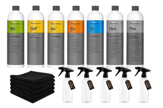 Koch Chemie Autopflege Komplettset XXL – Vorwäsche, Handwäsche, Glas- & Kunststoffpflege