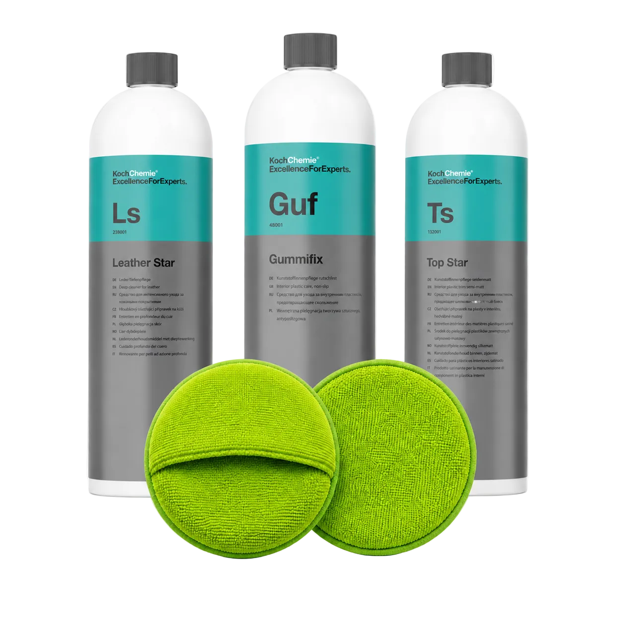 Koch Chemie Leder, Kunststoff & Gummi Profi Pflege Set