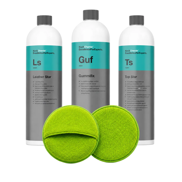 Koch Chemie Leder, Kunststoff & Gummi Profi Pflege Set