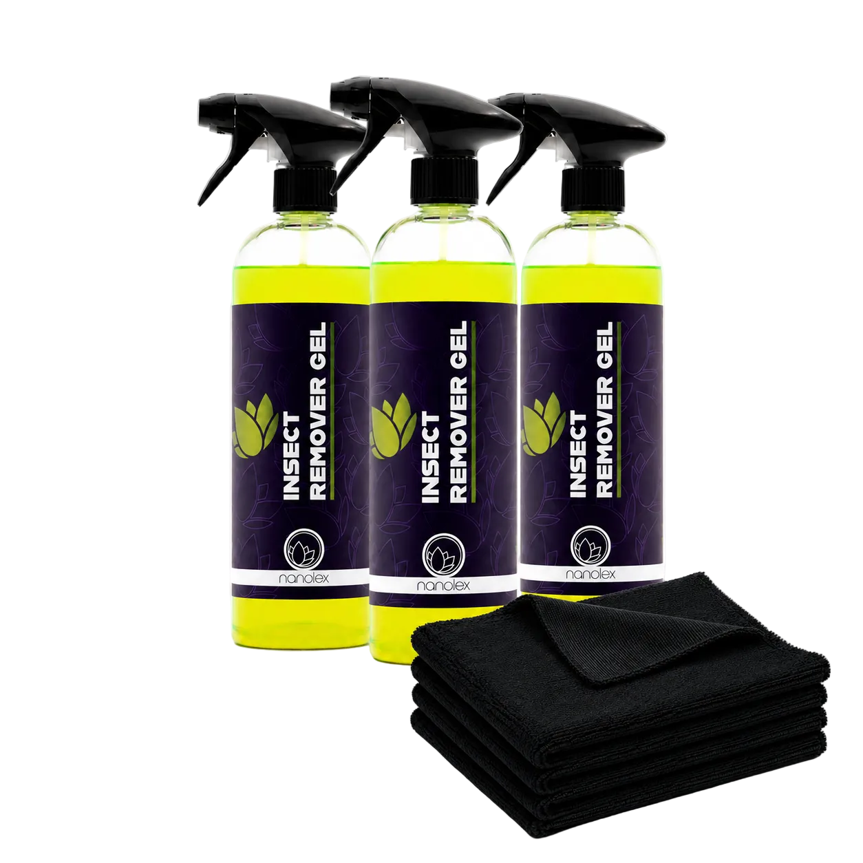 Nanolex Insektenentferner Set — GEL & Mikrofasertücher