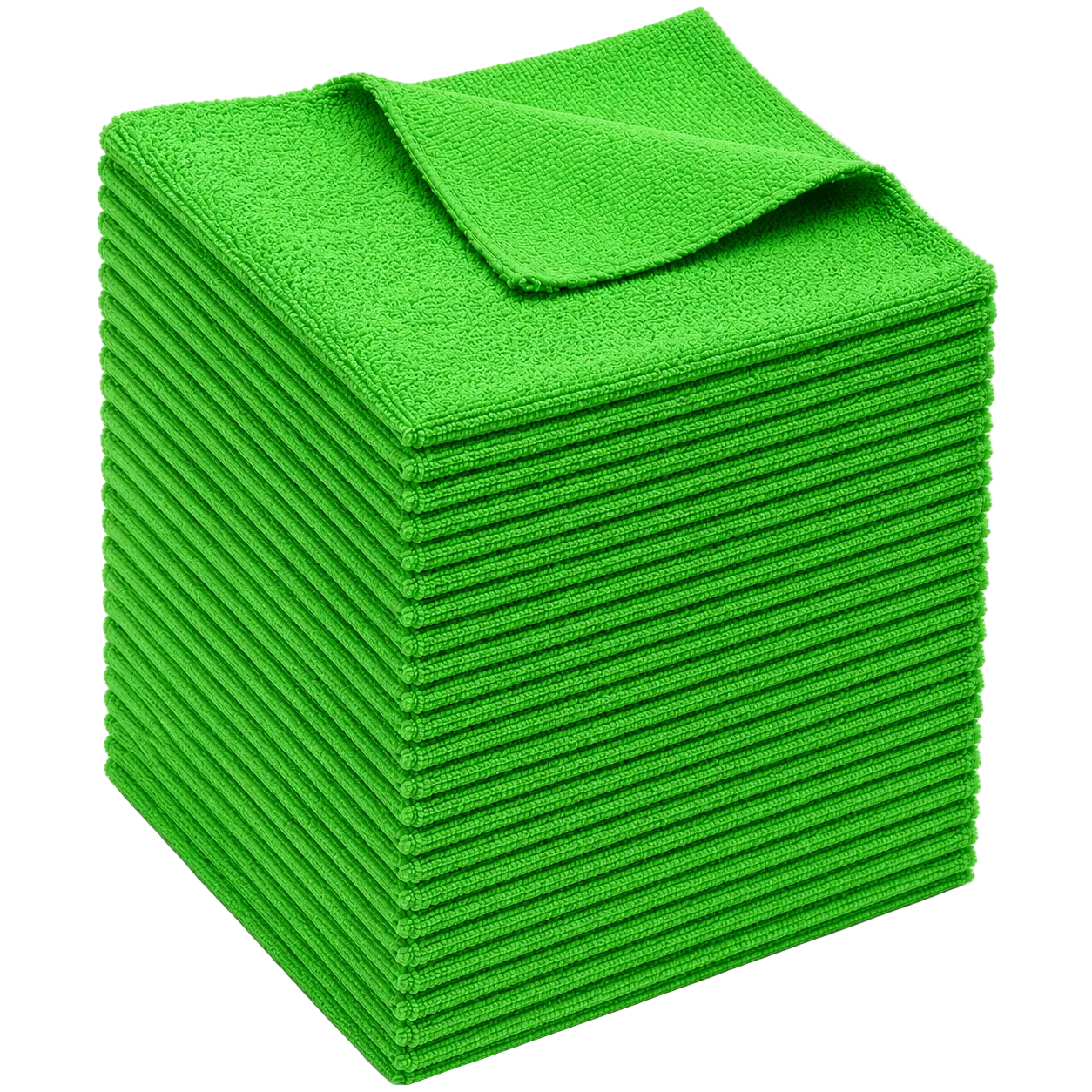 HELDY 30x Set Buffing Towel 400gsm 40x40 cm – Premium Mikrofasertuch Grün