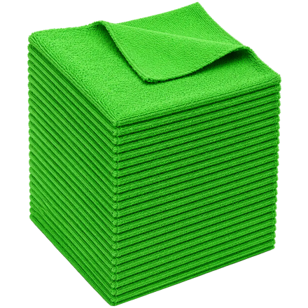 HELDY 30x Set Buffing Towel 400gsm 40x40 cm – Premium Mikrofasertuch Grün