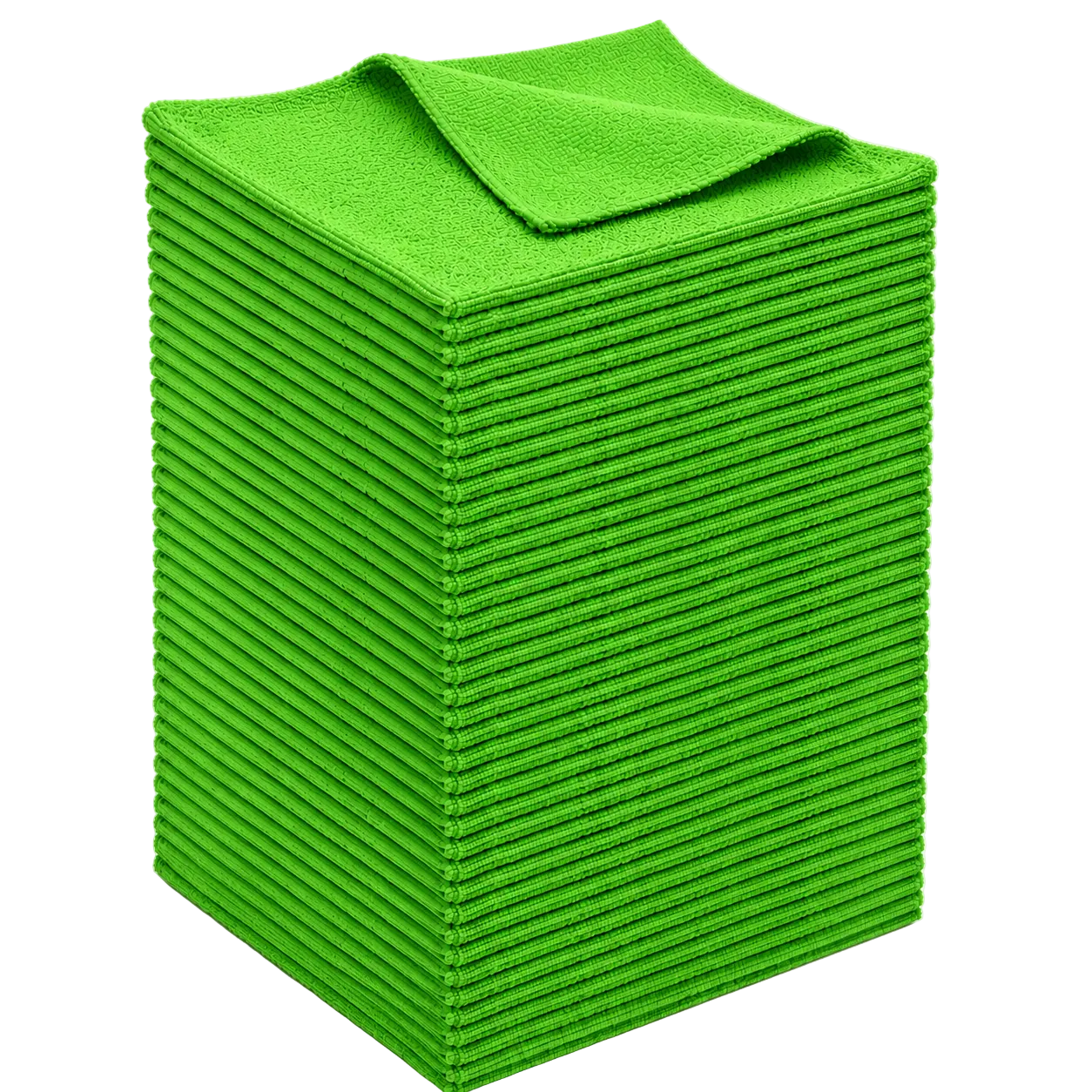 HELDY 50x Set Buffing Towel 400gsm 40x40 cm – Premium Mikrofasertuch Grün
