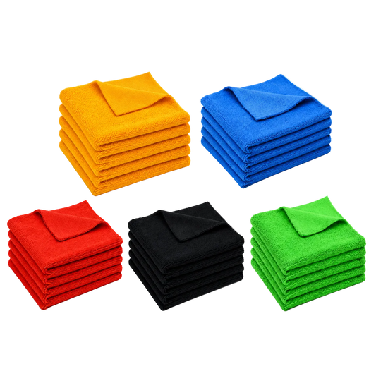 HELDY 25x Set Buffing Towel 400gsm 40x40 cm – Premium Mikrofasertuch Alle Farben