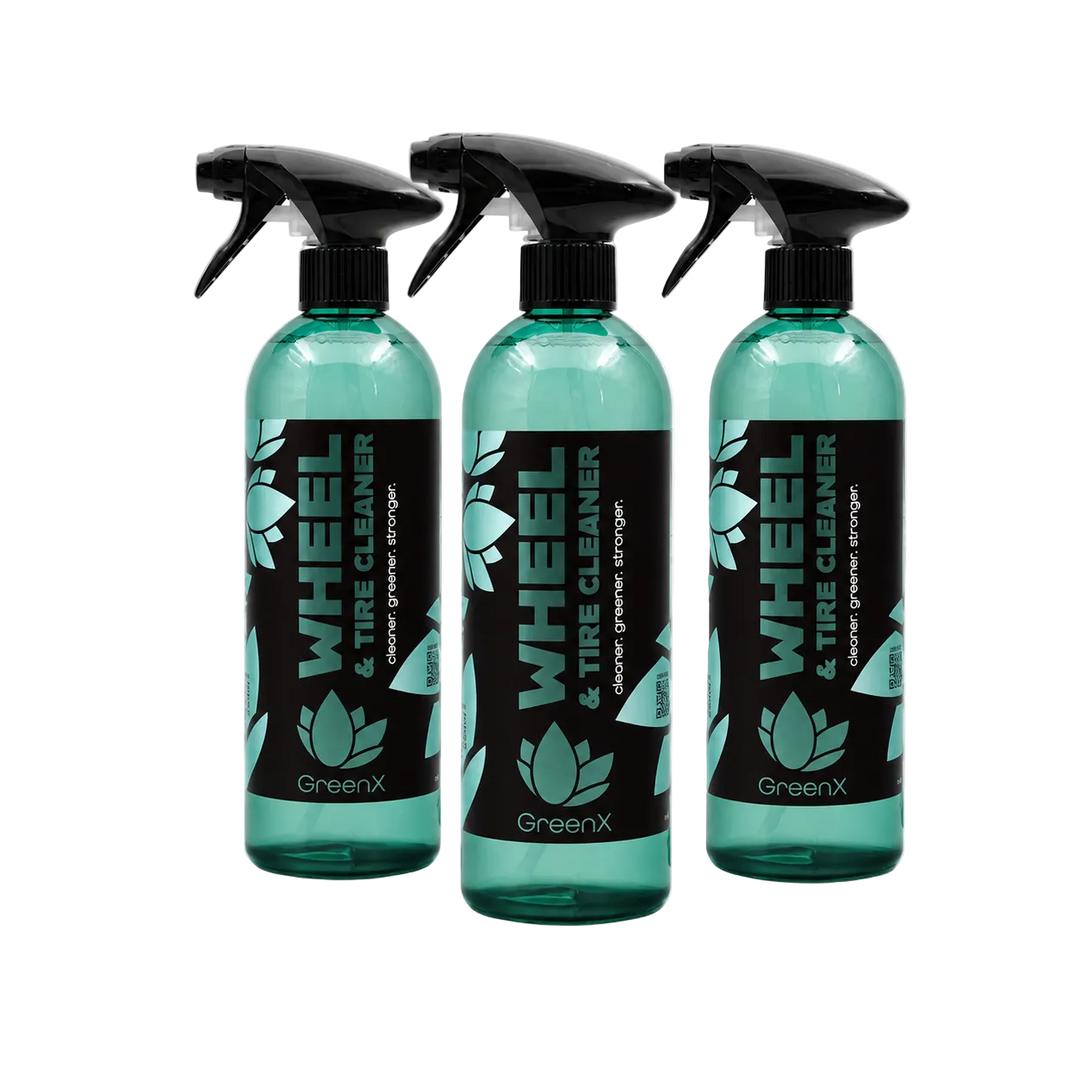 Nanolex GreenX Wheel & Tire Cleaner Felgen- & Reifenreiniger 750ml 3er Set