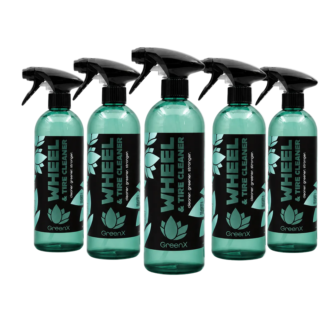 Nanolex GreenX Wheel & Tire Cleaner Felgen- & Reifenreiniger 750ml 5er Set