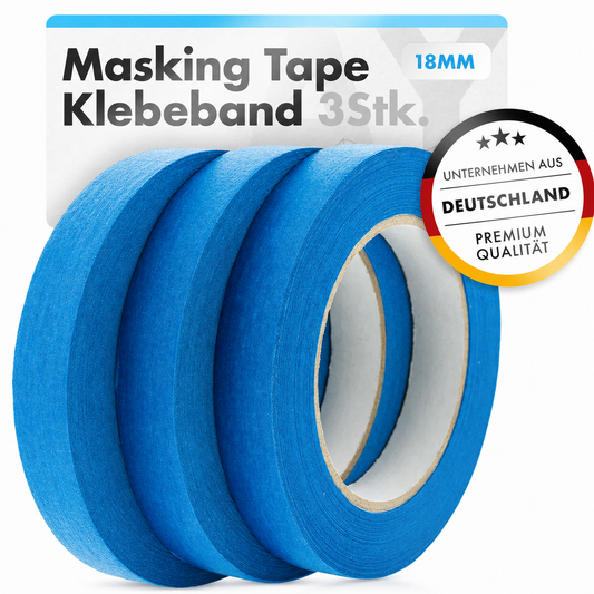 Chemicalworkz Masking Tape Klebeband Blau 18mm 3Stk.