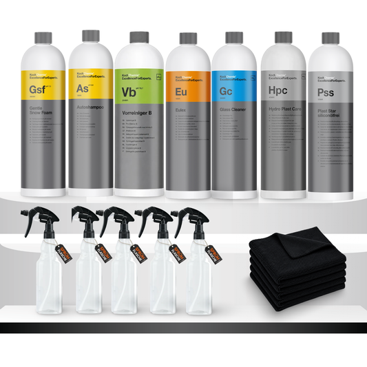 Koch Chemie Autopflege Komplettset XXL – Vorwäsche, Handwäsche, Glas- & Kunststoffpflege