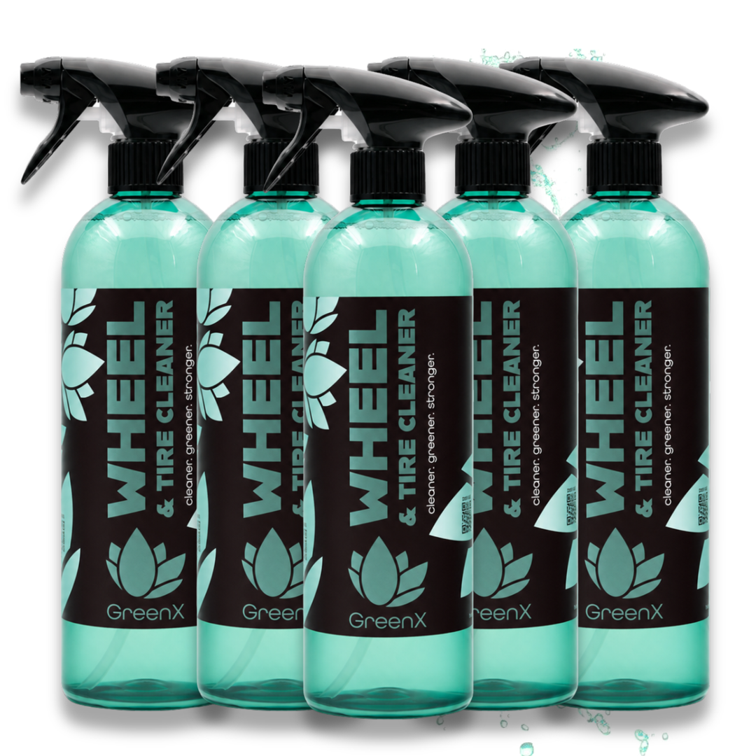 Nanolex GreenX Wheel & Tire Cleaner Felgen- & Reifenreiniger 750ml 5er Set