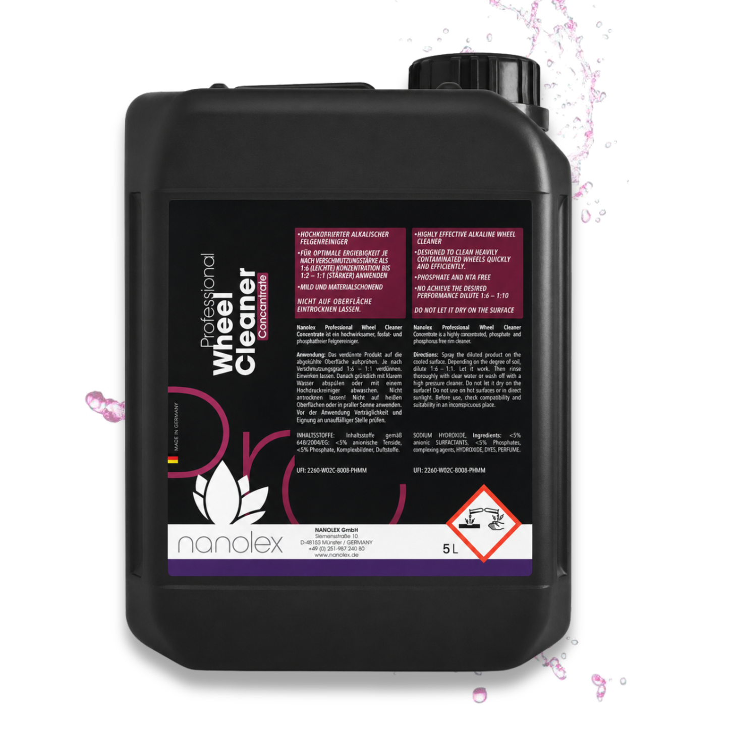 Nanolex Professional Wheel Cleaner Concentrate