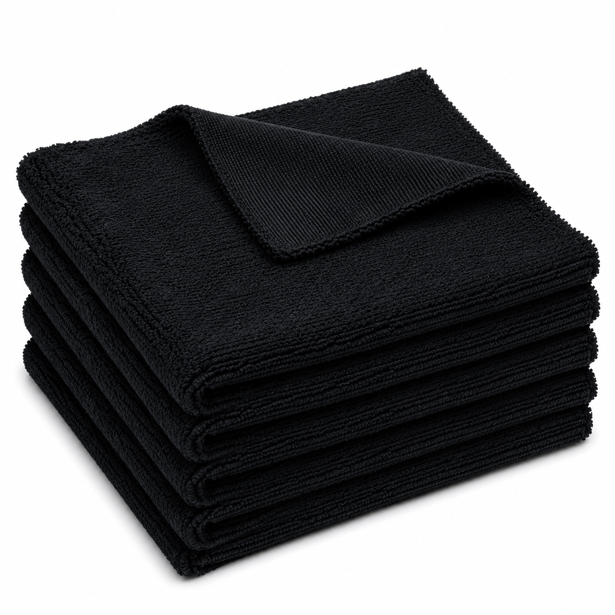 HELDY Buffing Towel 400gsm 40x40 cm – Premium Mikrofasertuch Schwarz