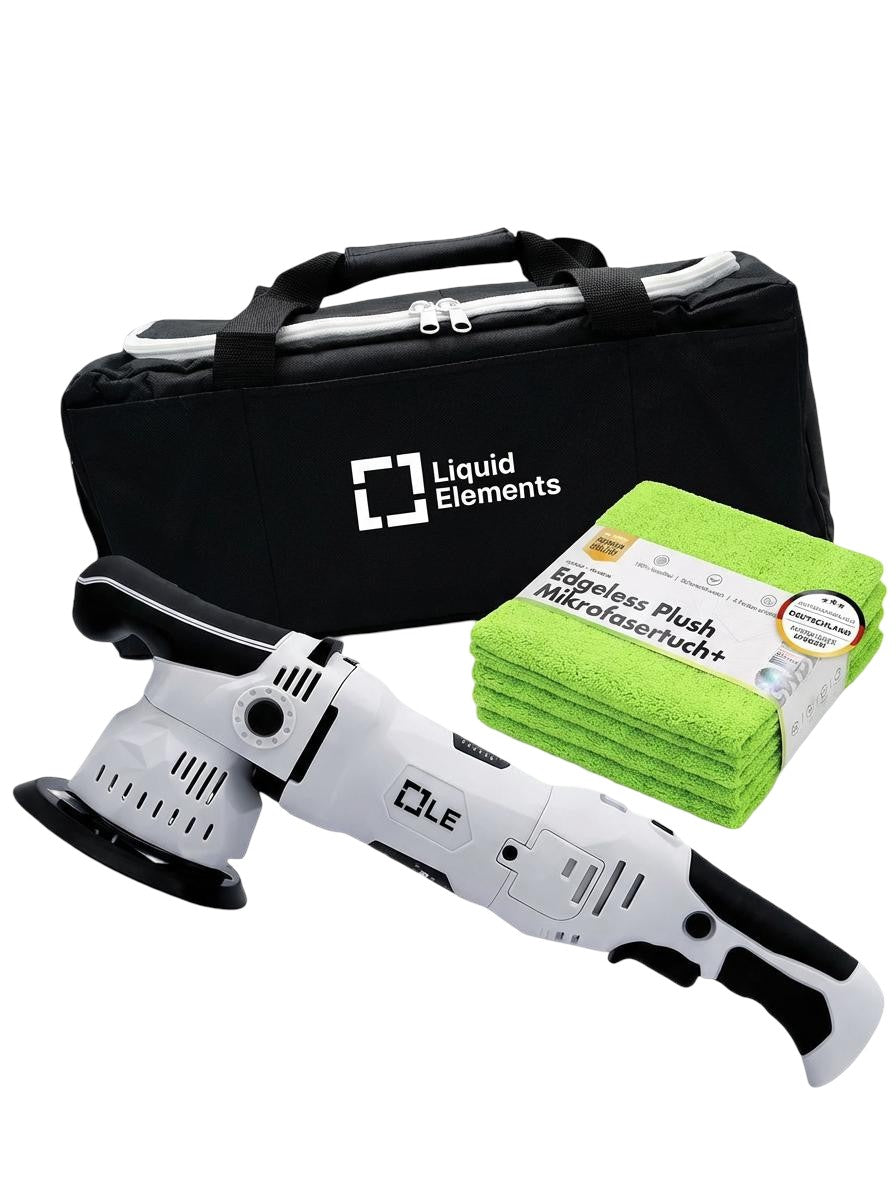 Liquid Elements T3200 Poliermaschine + 5× 600GSM Edgeless Poliertücher – Polierset